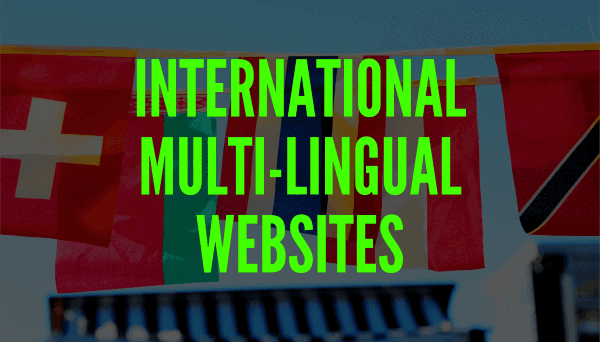 International Multi-Lingual Websites
