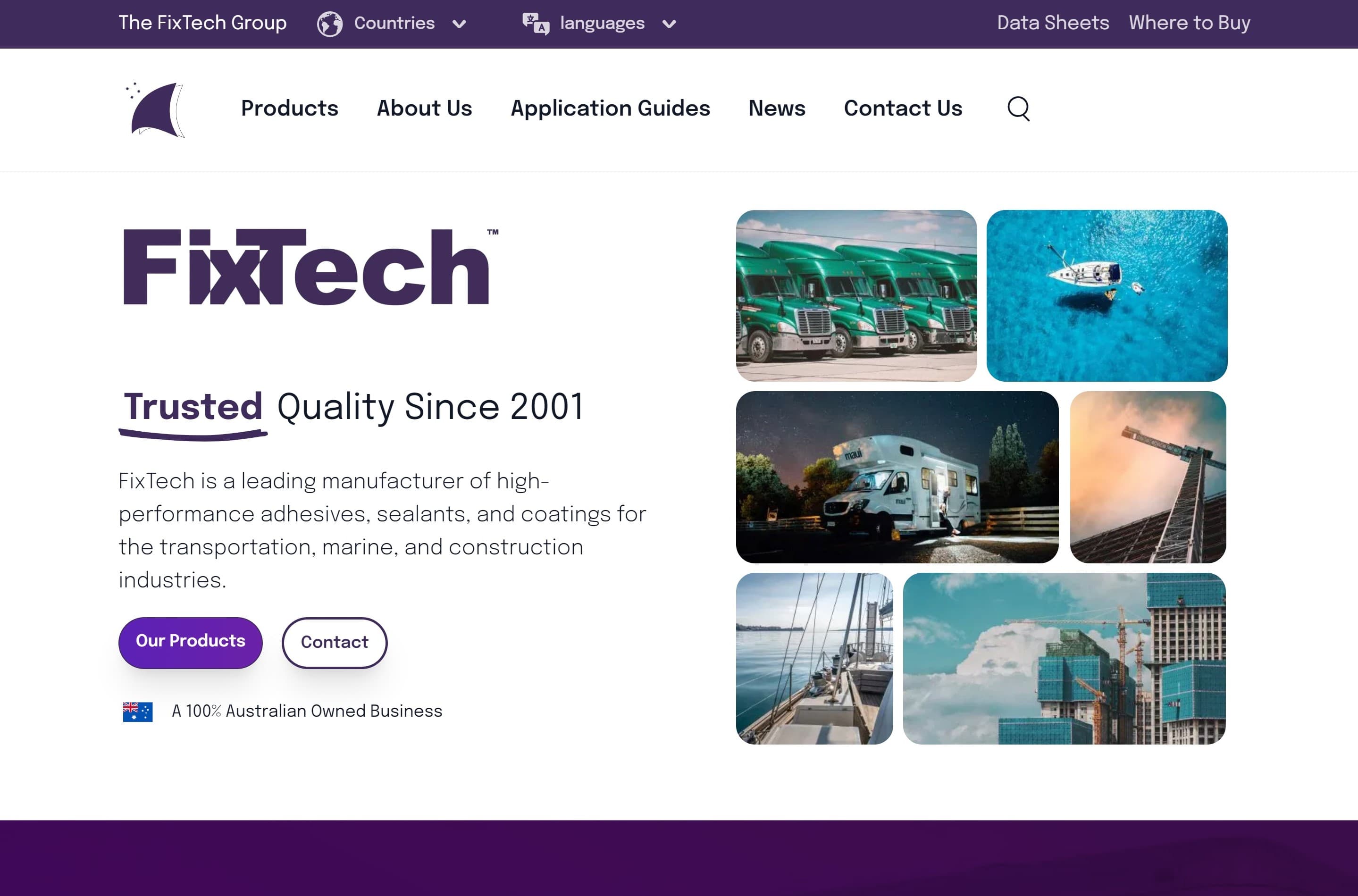 The Fixtech website